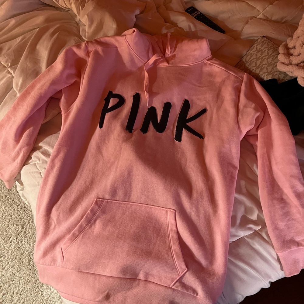 Pink Victoria Secret Medium Hoodie With Size Small Matching Sweatpants J…